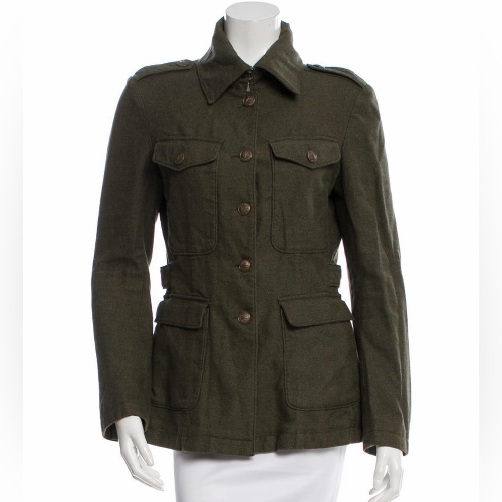 rag & bone Military-Style Olive Utility Jacket - Picture 4 of 10